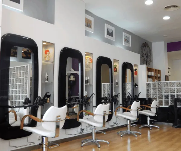 Ambiente del salón Destellos Peluqueros